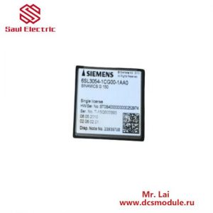 Siemens 6SL3 Series Compact Flash Card, Model 6SL3 054-1CG00-1AA0, Memory & Storage Module